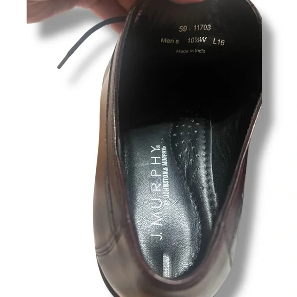 Johnston & Murphy Novick Cap Toe Oxford Burgundy Dress Shoes  display picture 2